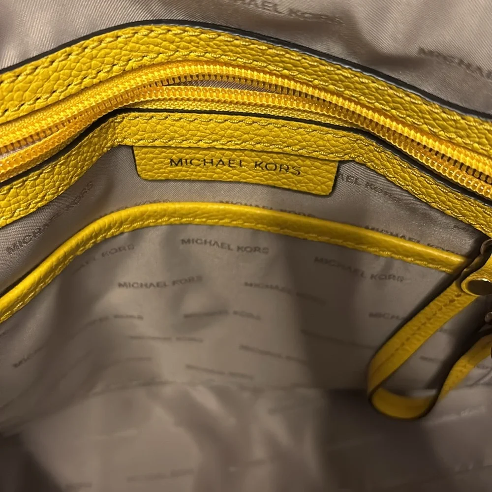 Michael Kors Yellow Satchel Bag - Picture 12 of 13